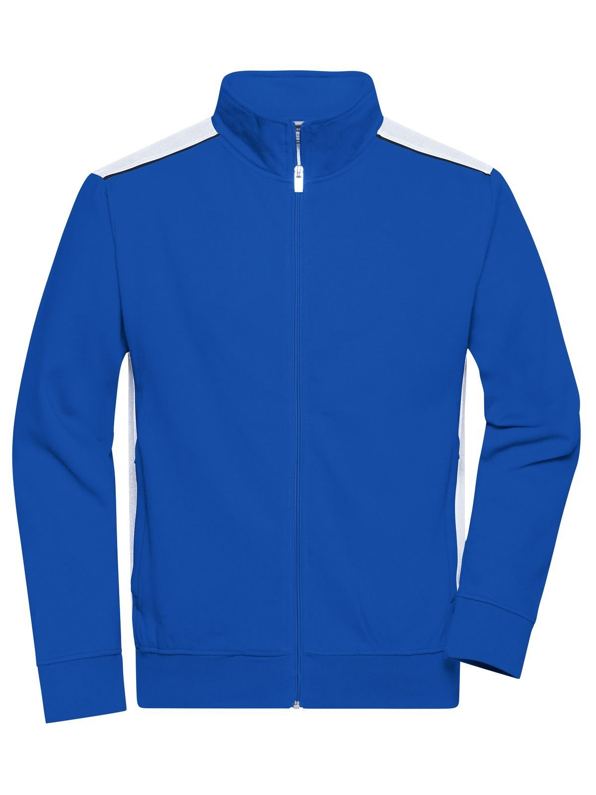 Men´s Workwear Sweat Jacket - COLOR - - RYWH - ROYAL-WHITE
