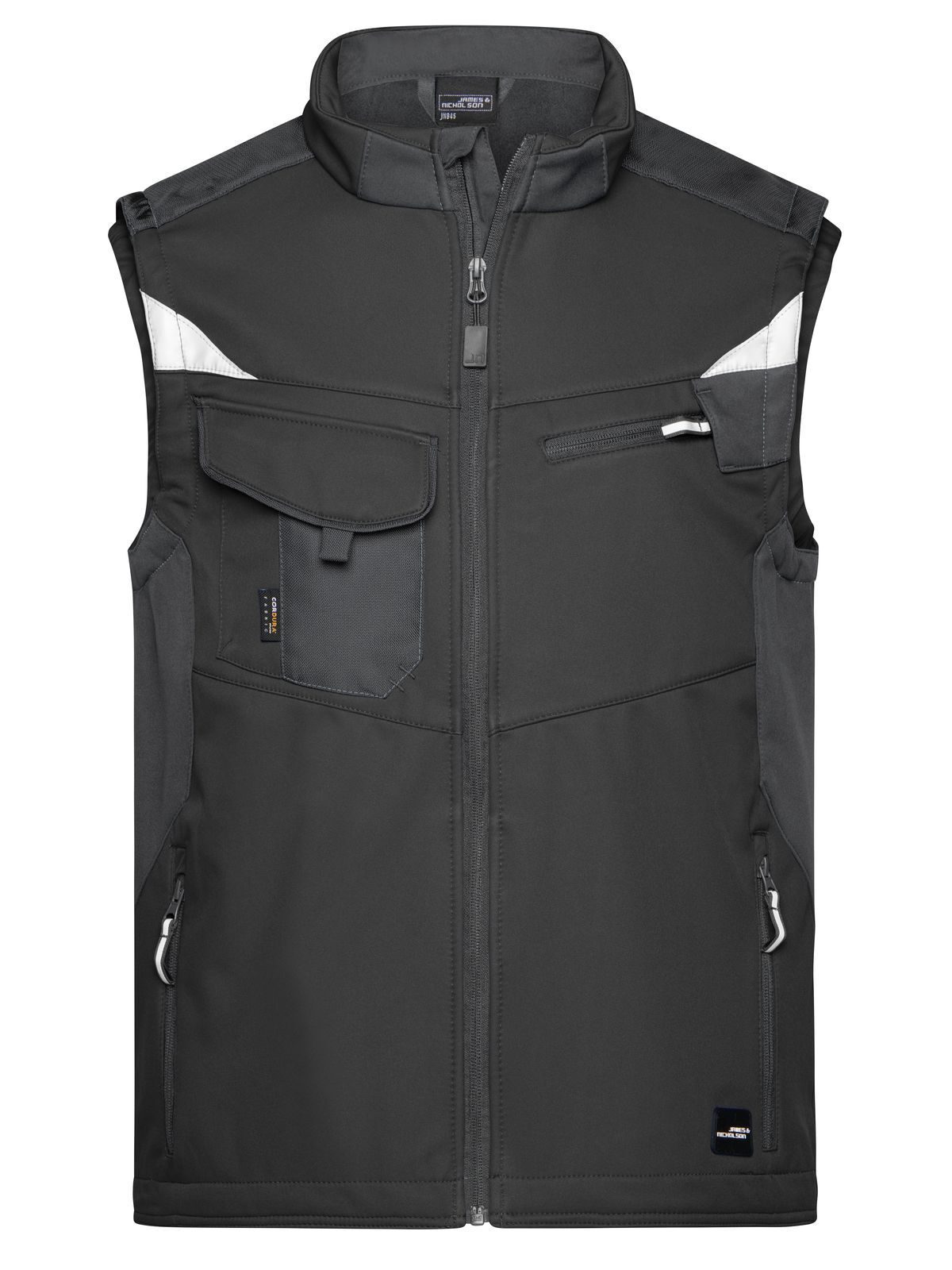 Werkvest van softshell-stof -STERK- - BLBL - Zwart
