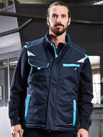 Gevoerd softshell werkvest - niveau 2