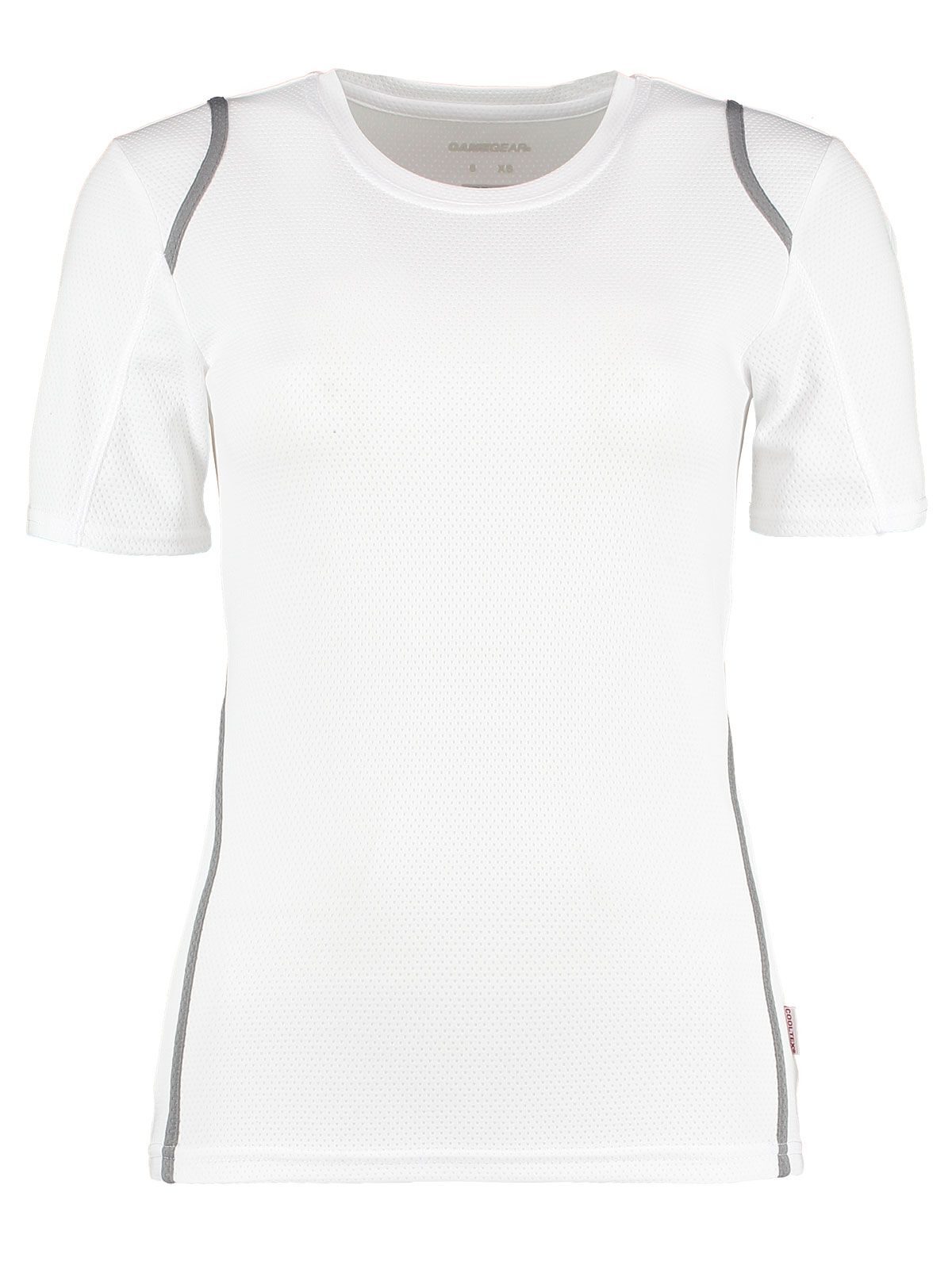 Cooltex dames T-shirt - WHI-GRE - Wit/Grijs