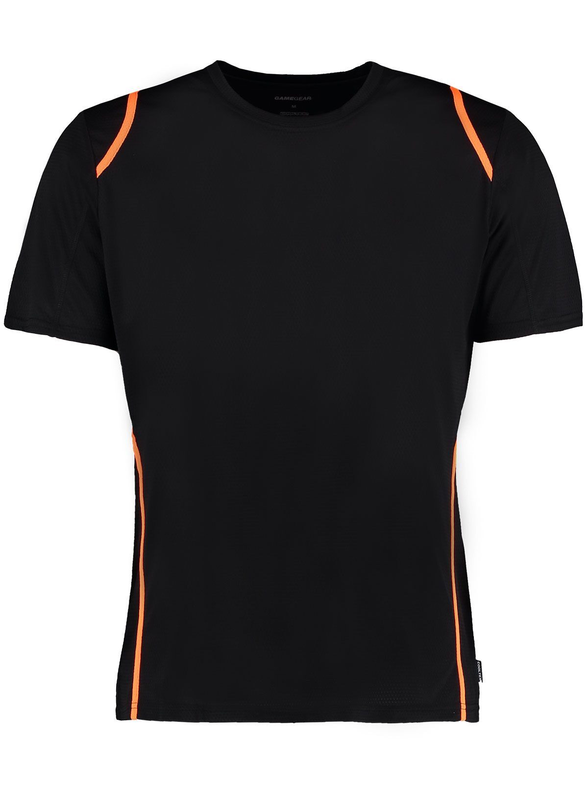 Normale pasvorm Cooltex® Contrast T-shirt - 168 - BCK-FLO - Zwart/Fluorescerend Oranje