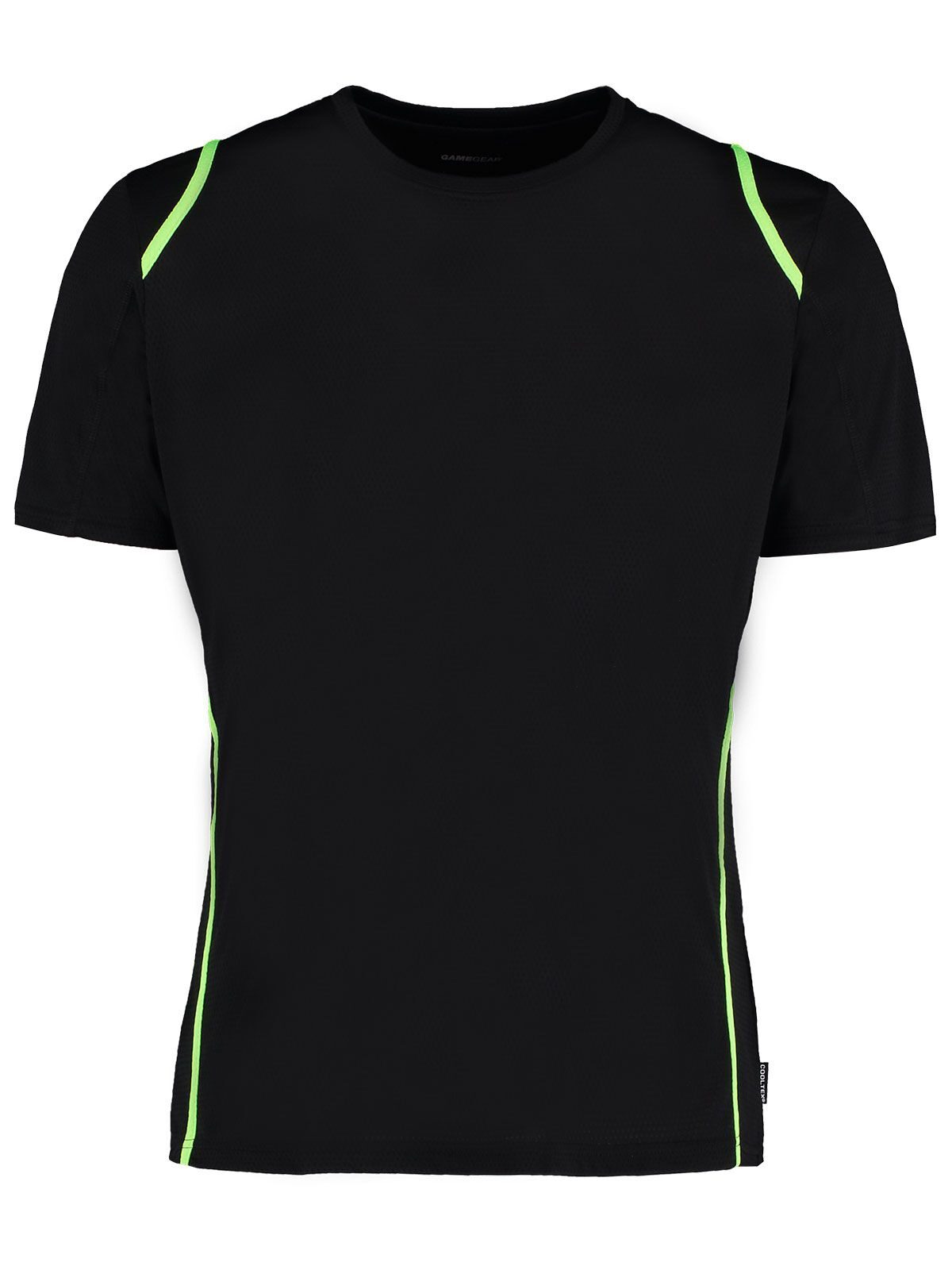 Normale pasvorm Cooltex® Contrast T-shirt - BFL - Zwart/Fluorescerend limoengroen
