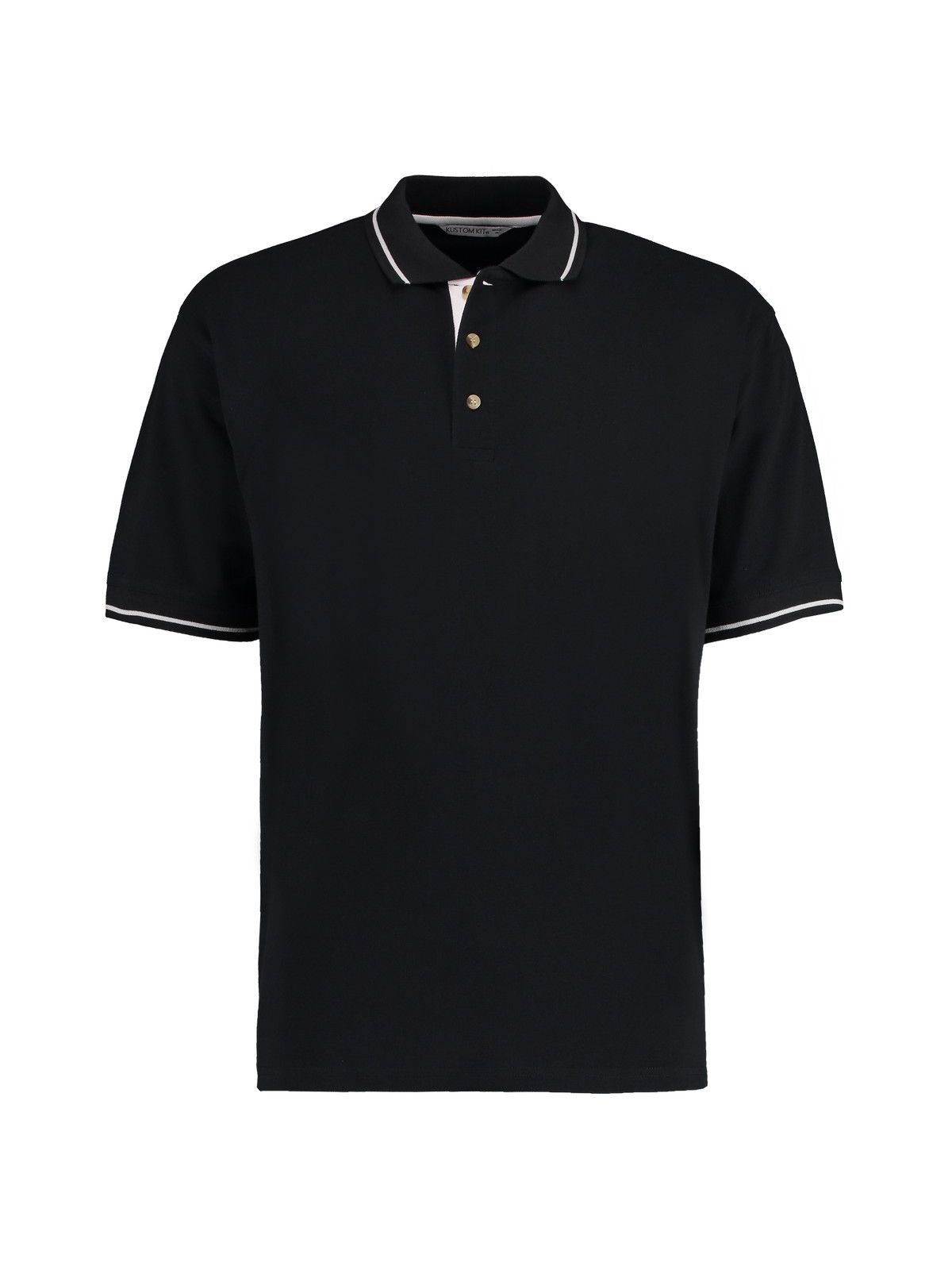 Classic Fit St. Mellion Polo - BCK-WHI - Black/White