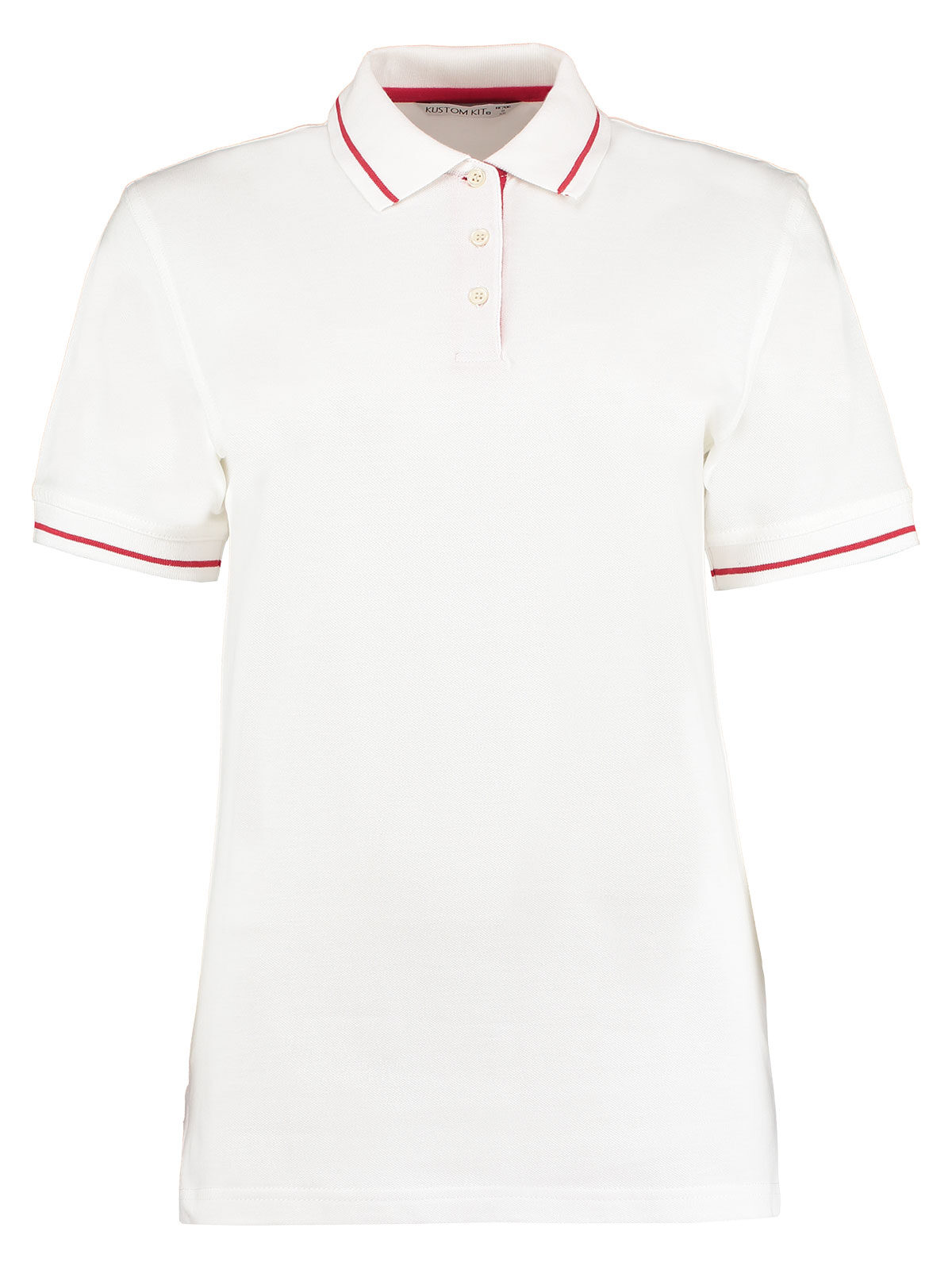 Women´s Classic Fit St. Mellion Polo - 057 - WHI-RED - White/Red