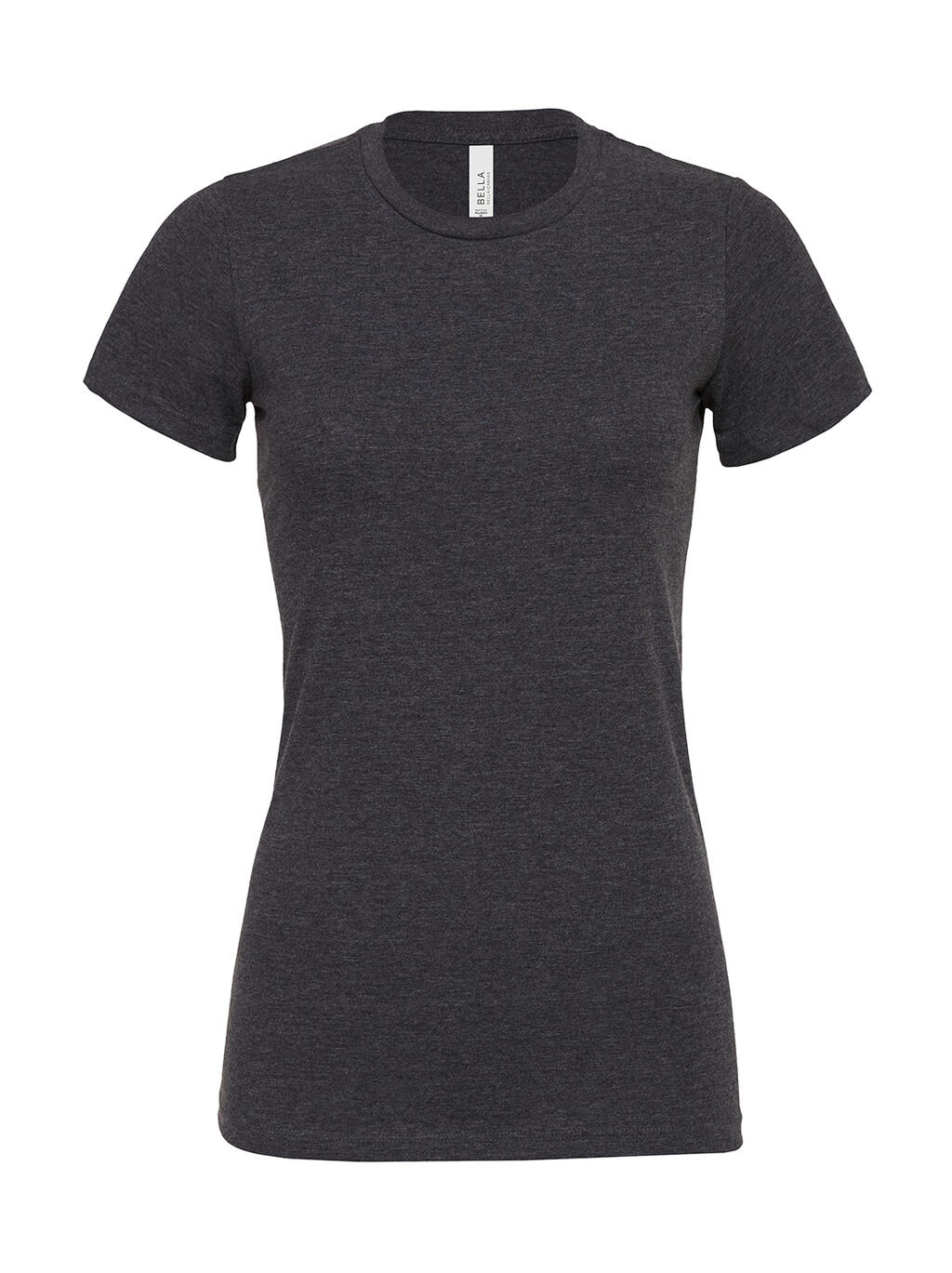 Dames T-shirt van CVC Relaxed jersey. - 93 - Donkergrijs heide