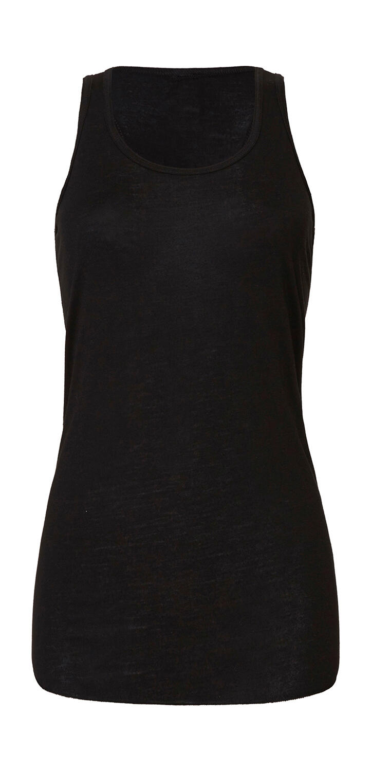 Flowy Back Swimmer Tank Top - 01 - Black