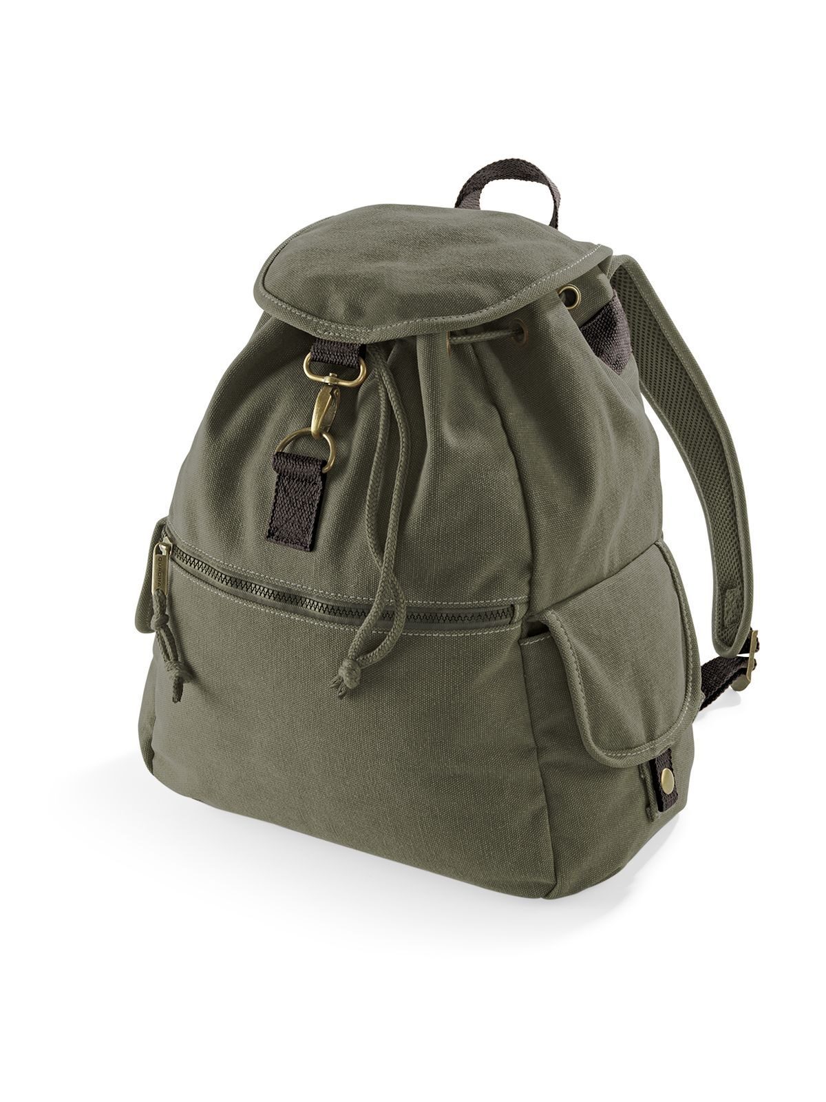 Vintage Canvas Backpack - Vintage Military Green