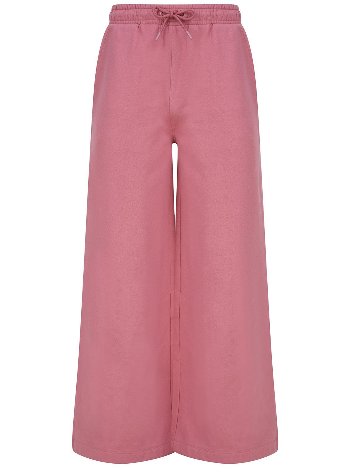 Women's Sustainable Fashion Wide Leg Joggers - DKP - Dusky Pink