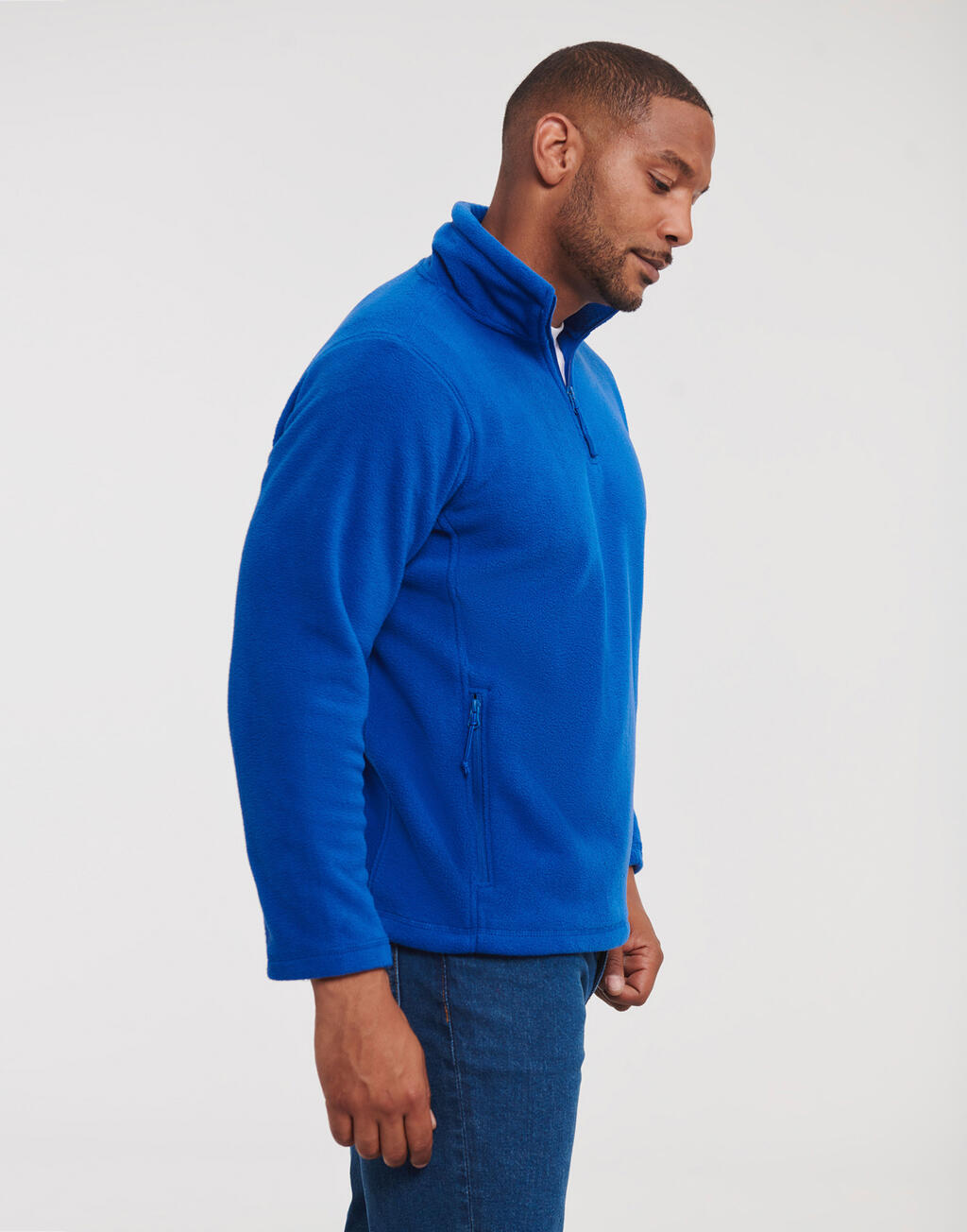 Outdoor fleece met kwartrits