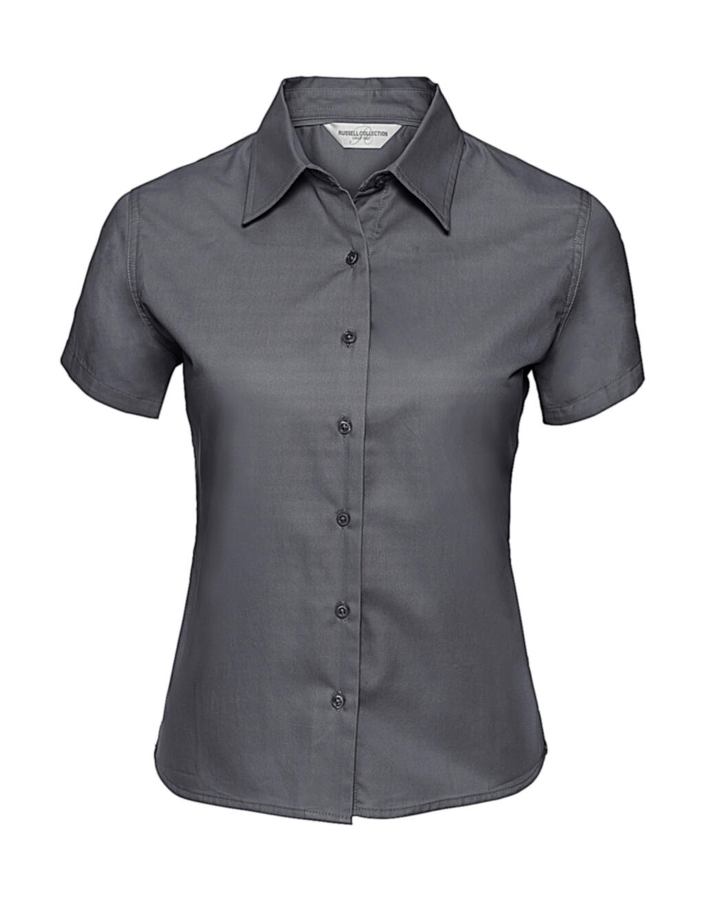 Women's Twill Classic Short Sleeve Shirt - 112 - Zinc