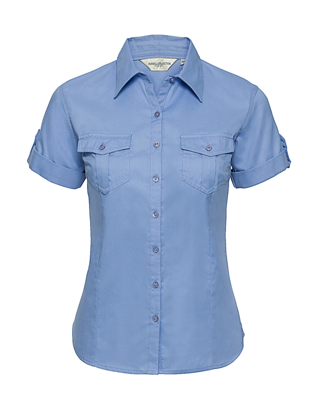 Women's short-sleeved shirt with cuff