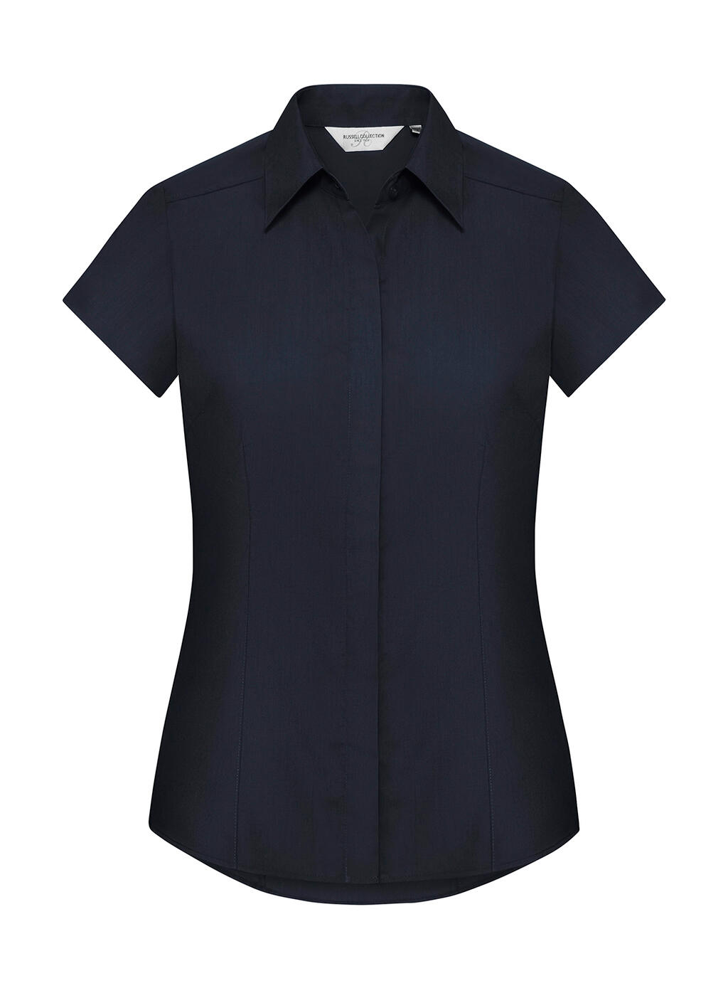 Women's short-sleeved poplin shirt - FN - French Navy