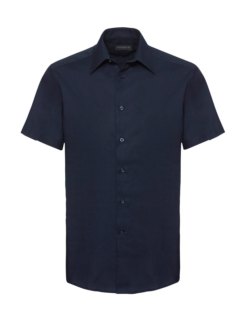 Men's Short Sleeve Tailored Oxford Shirt - NB - Bright Navy