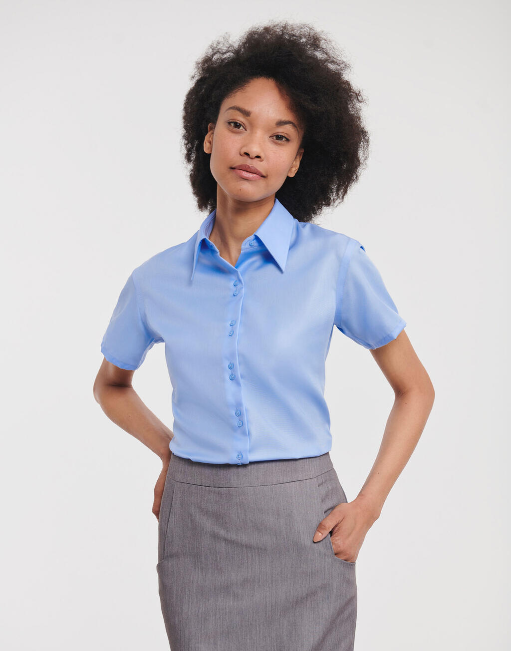 Ladies' Short Sleeve Tailored Ultimate Non-Iron Shirt
