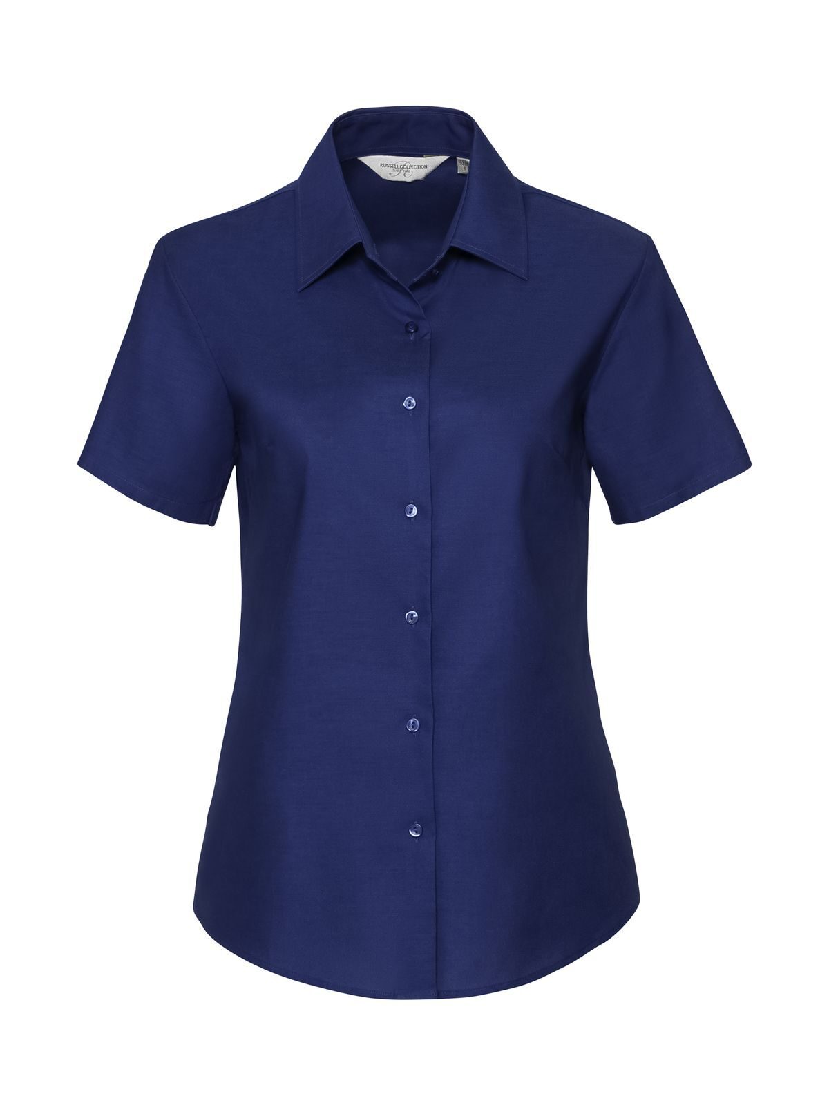 Ladies' Short Sleeve Tailored Oxford Shirt - BH - Bright Royal