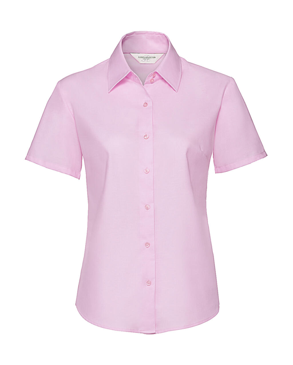 Ladies' Short Sleeve Tailored Oxford Shirt - Y1 - Classic Pink