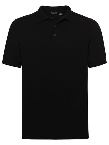 Getailleerd stretchpoloshirt voor heren - 36 - Zwart