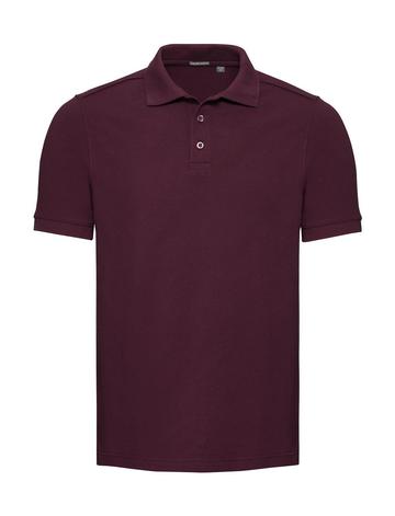 Getailleerd stretchpoloshirt voor heren - BUR - Bourgogne