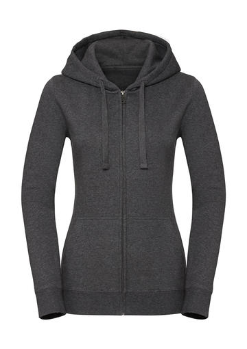 Authentic Melange Zipped Hood women's sweatshirt - C6 - Carbon Melange