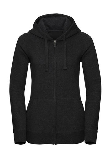 Authentic Melange Zipped Hood women's sweatshirt - CH - Charcoal Melange