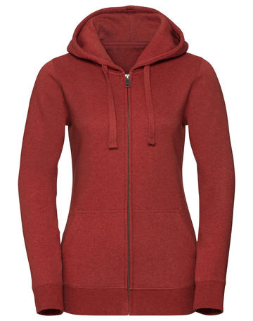 Authentic Melange Zipped Hood women's sweatshirt