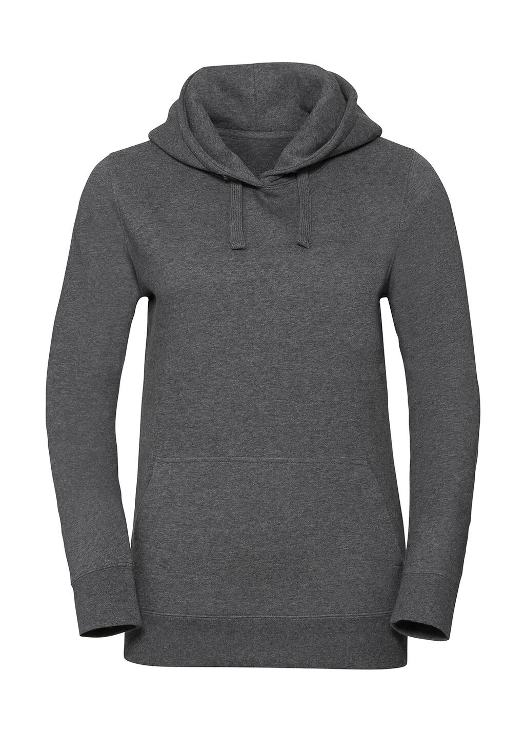 Authentieke Melange Hooded dames sweater - C6 - Koolstofmelange