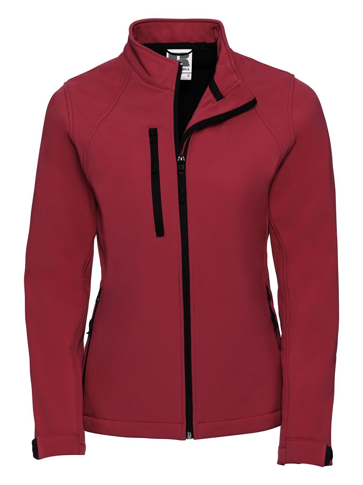 Dames softshelljas - CR - Klassiek rood