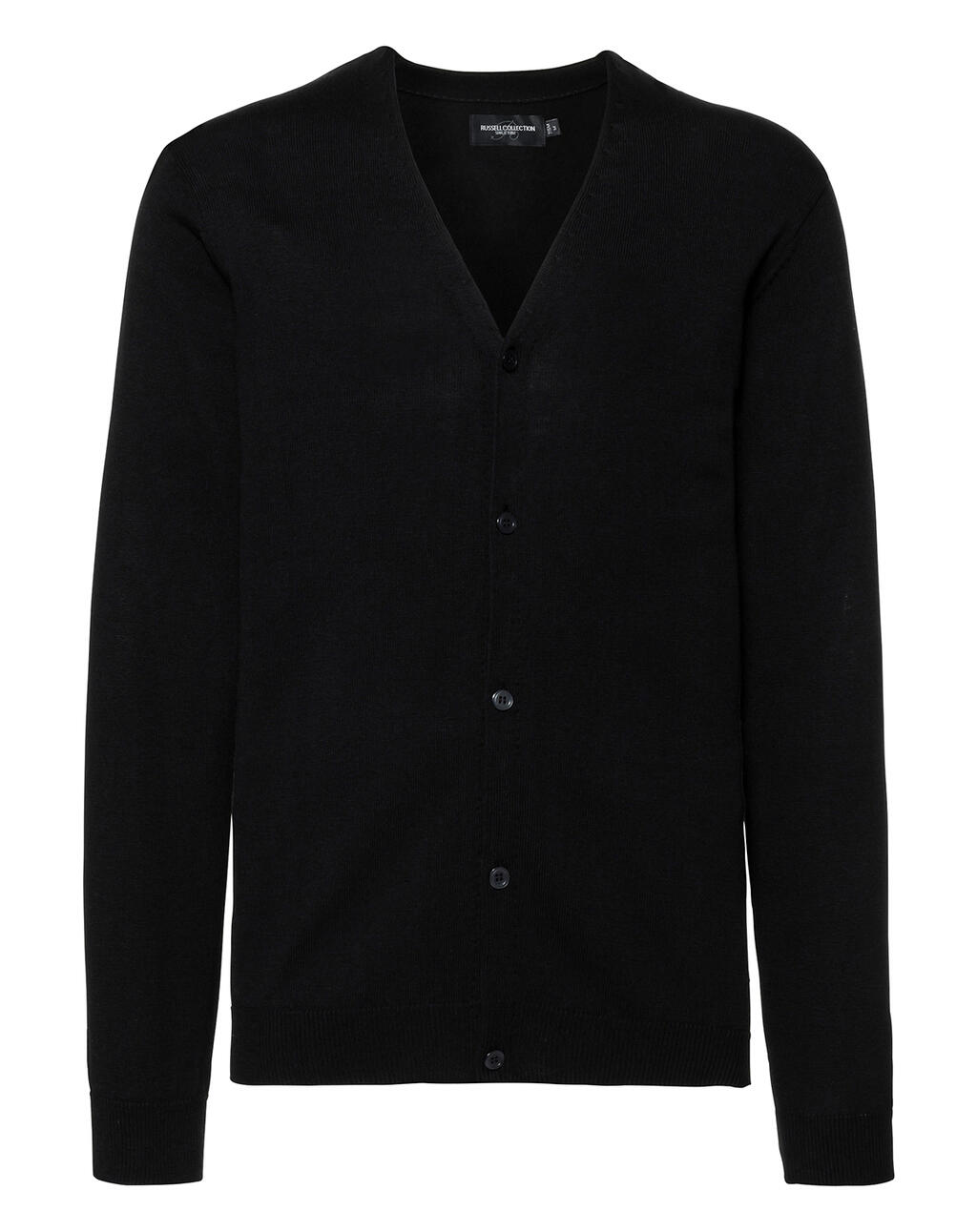 Men's V-neck cardigan - 36 - Black
