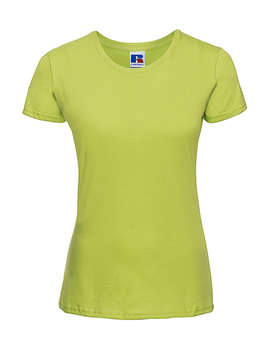 Slim fit T-shirt voor dames - LM - Limoen