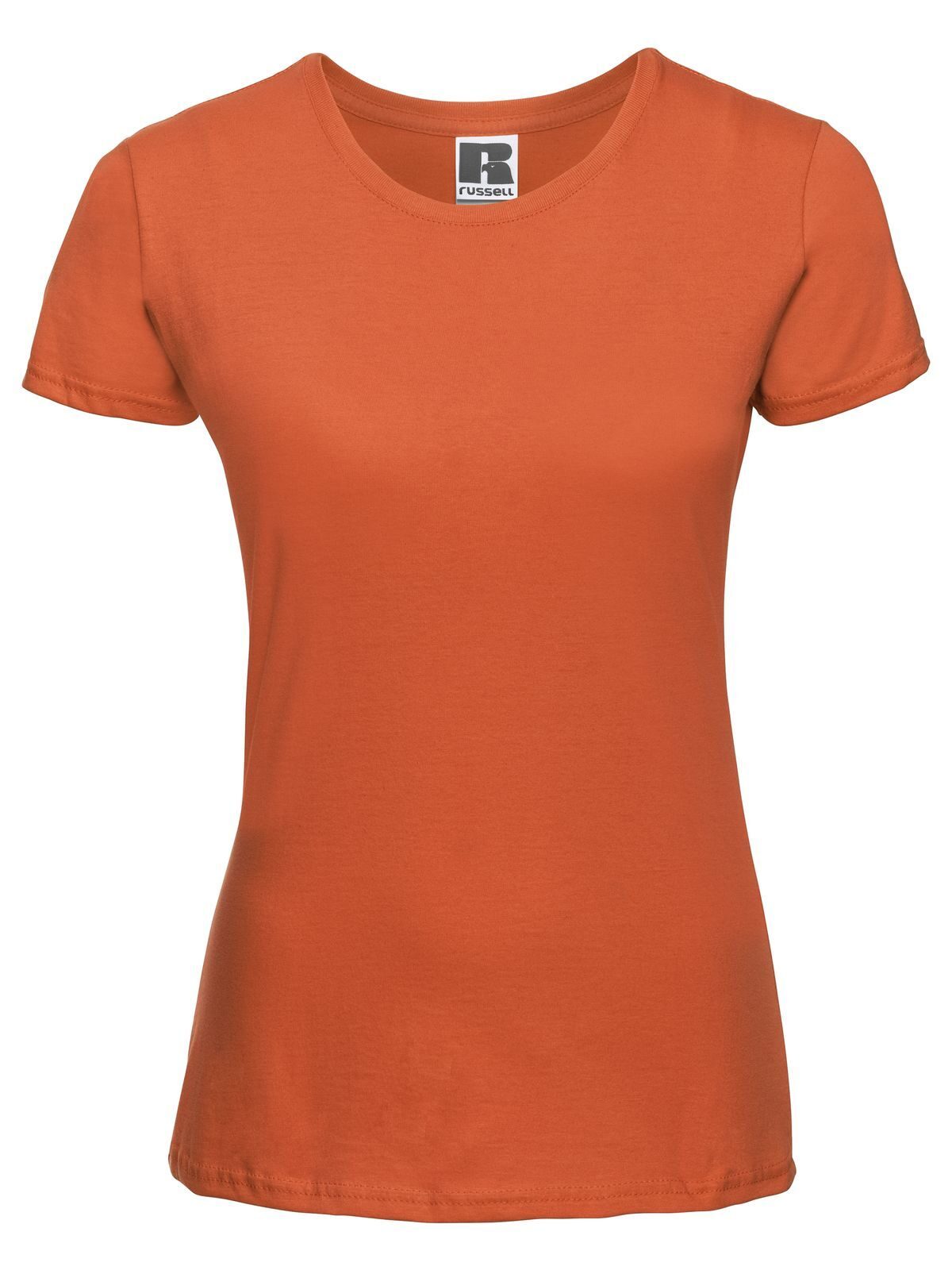 Slim fit T-shirt voor dames - 44 - Oranje