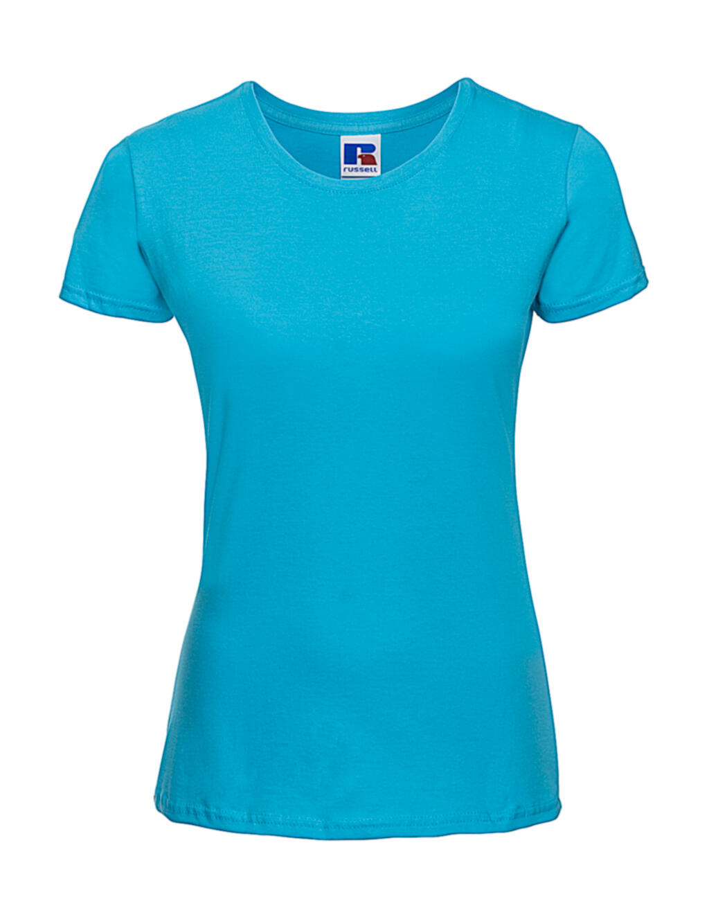 Slim fit T-shirt voor dames - 65 - Turkoois