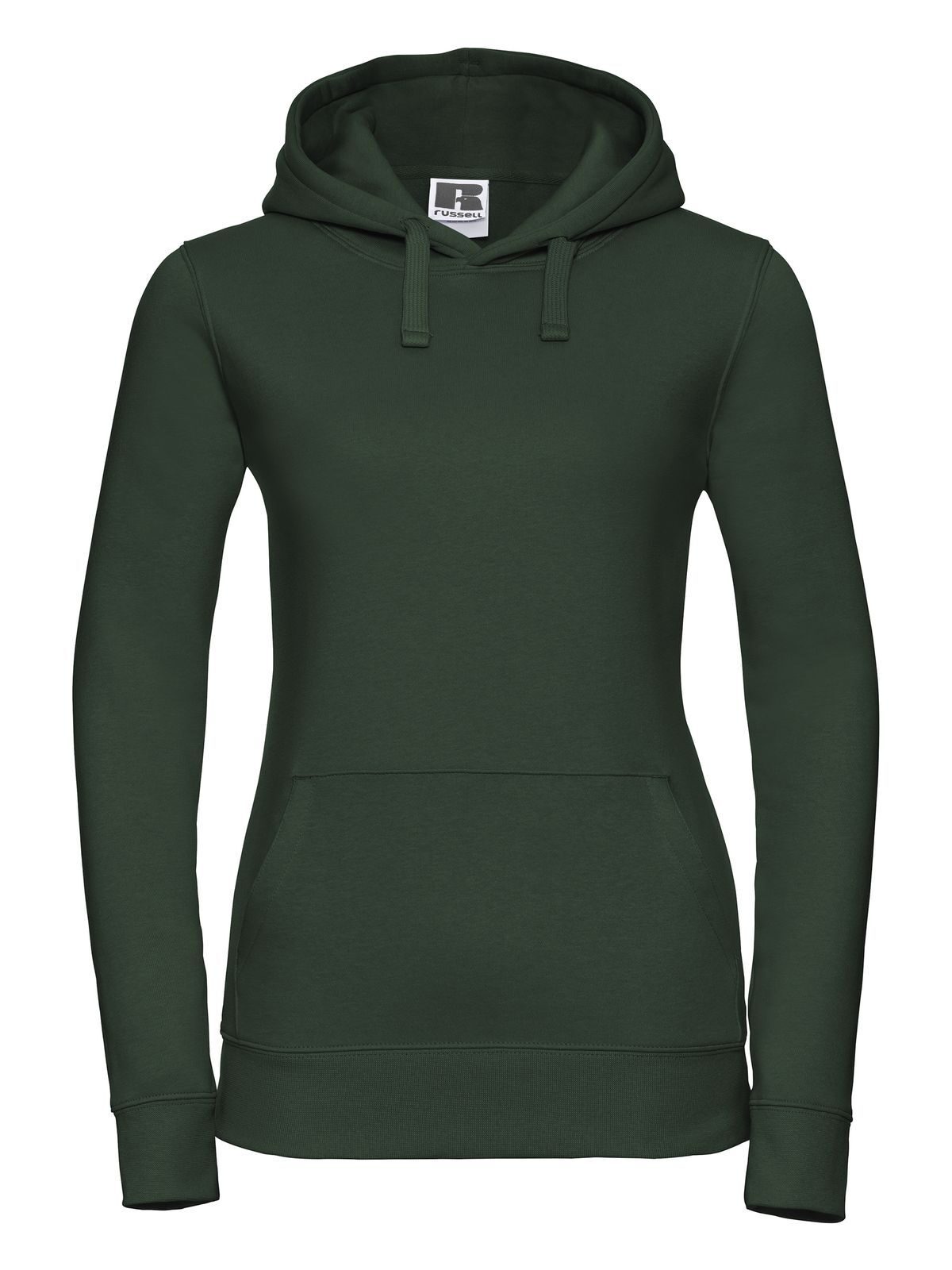 Authentieke dames sweater met capuchon - 38 - Flesgroen