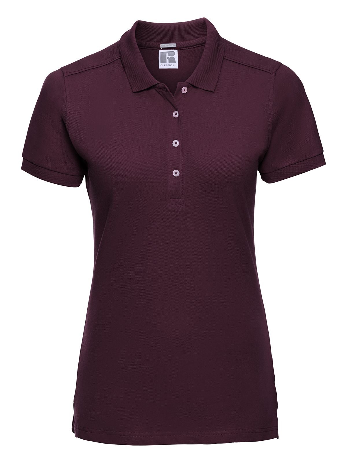 Ladies' Fitted Stretch Polo - BUR - Burgundy