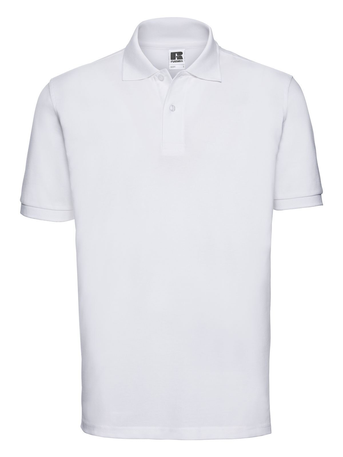 Klassieke katoenen polo voor heren - 30 - Wit