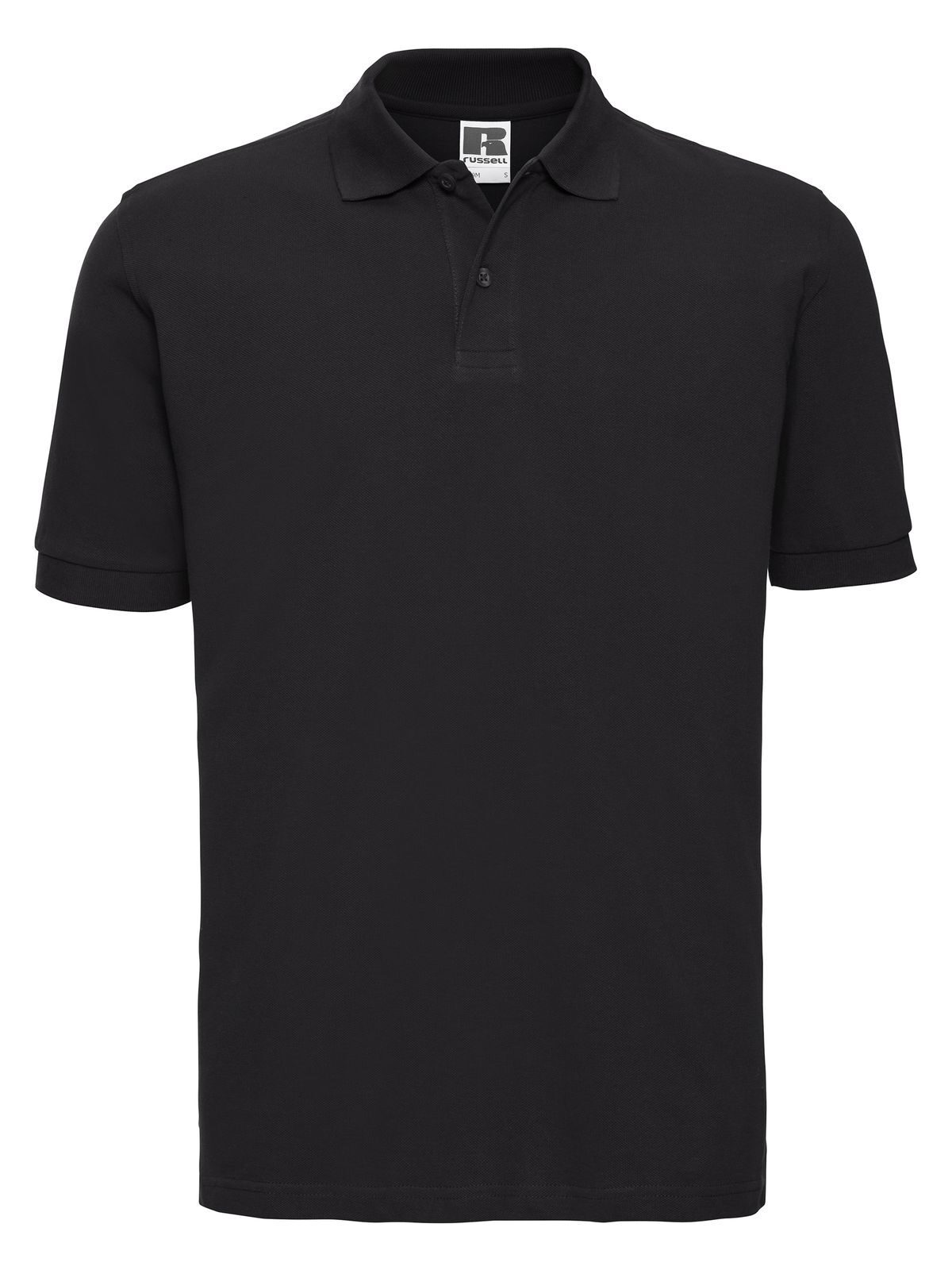 Klassieke katoenen polo voor heren - 36 - Zwart