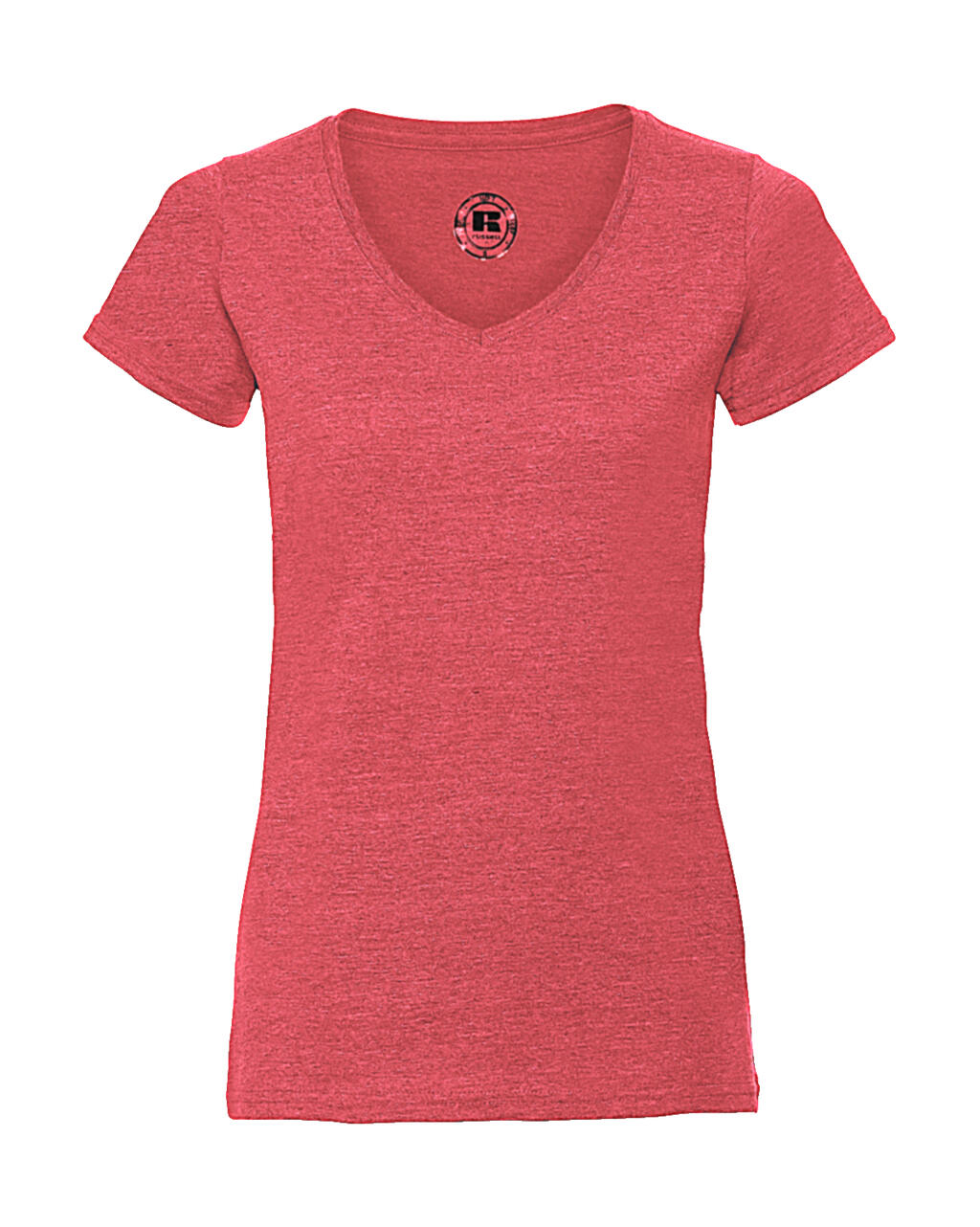 HD dames T-shirt met V-hals - RM - Rode Mergel