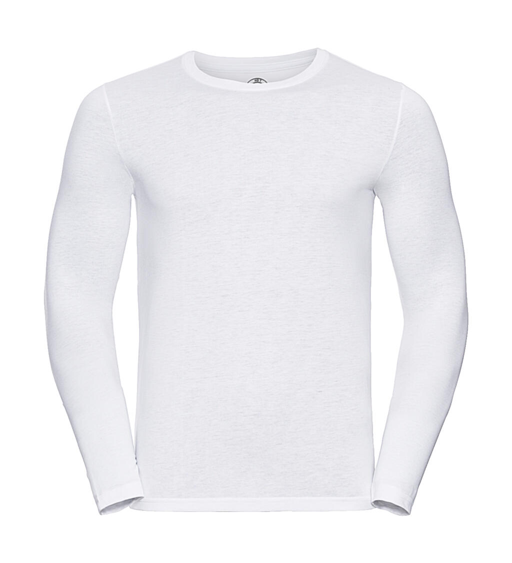 HD T-shirt met lange mouwen voor heren - 30 - Wit