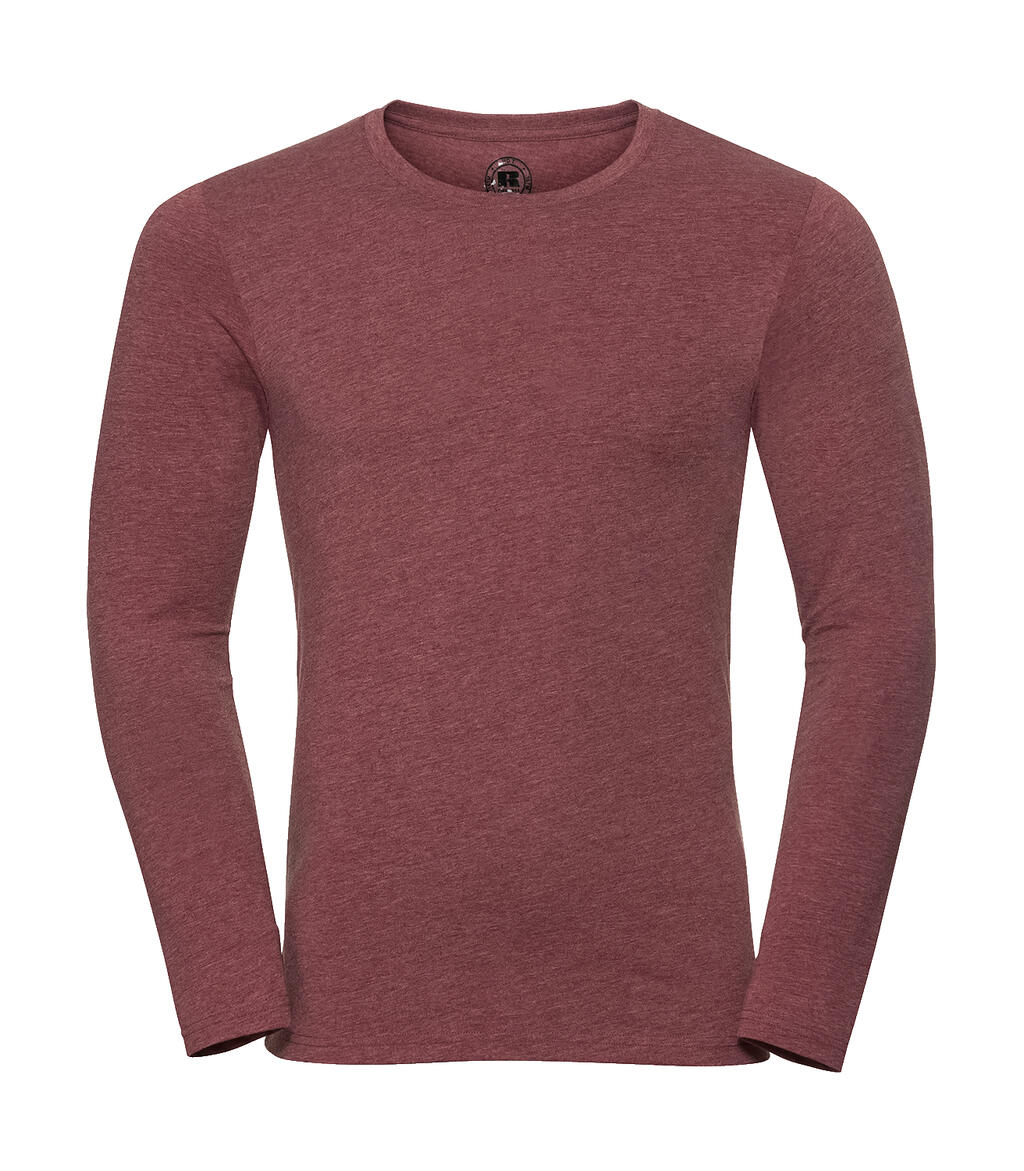HD T-shirt met lange mouwen voor heren - MM - Kastanjebruine Mergel
