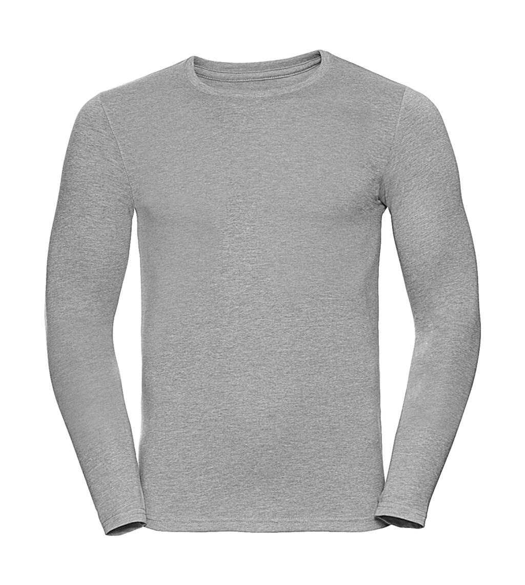 HD T-shirt met lange mouwen voor heren - S7 - Zilvermarmering