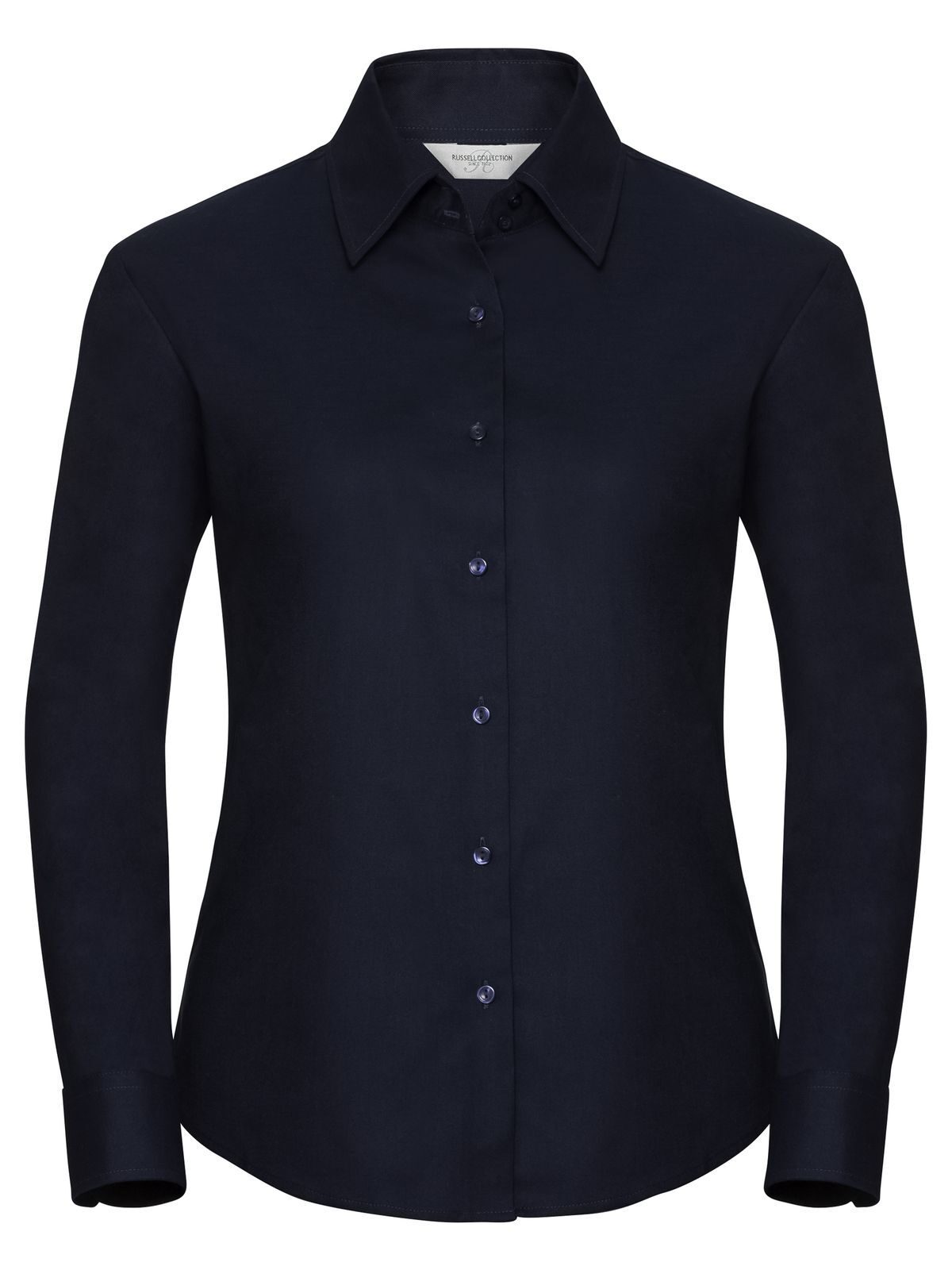 Ladies' Long Sleeve Tailored Oxford Shirt - NB - Bright Navy