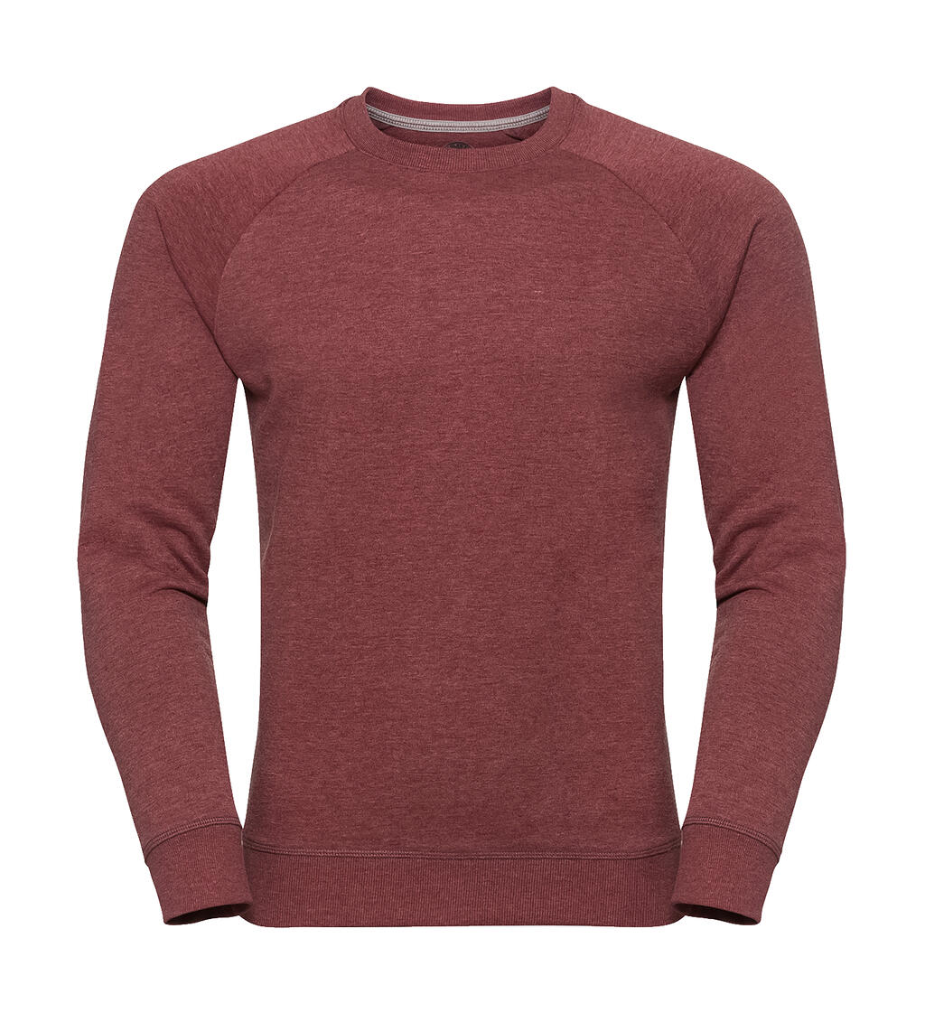 Heren HD Raglan French Terry Sweatshirt - MM - Kastanjebruine Mergel