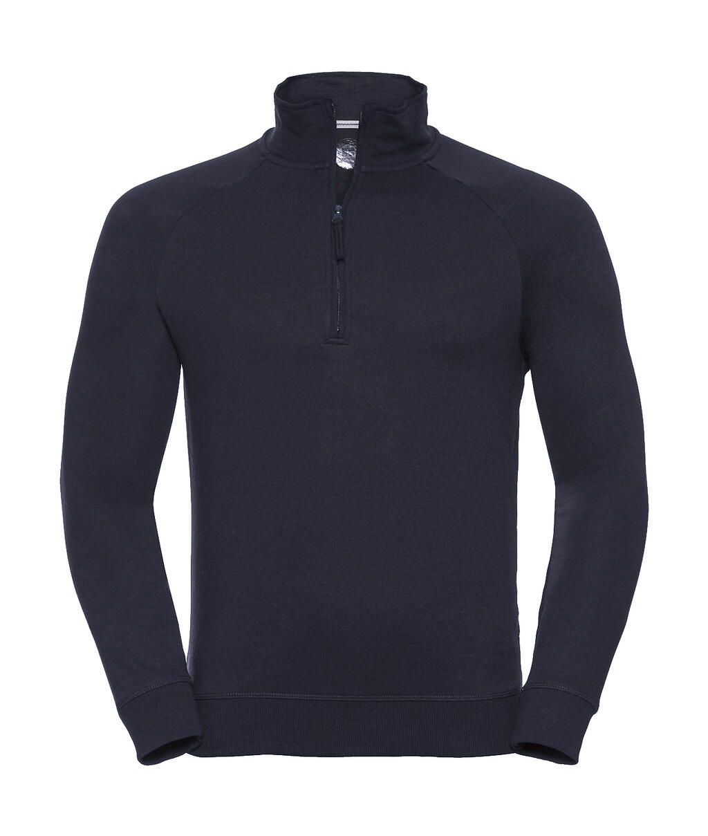 Herensweatshirt met 1/4 rits en HD French Terry-afwerking - FN - Franse marine