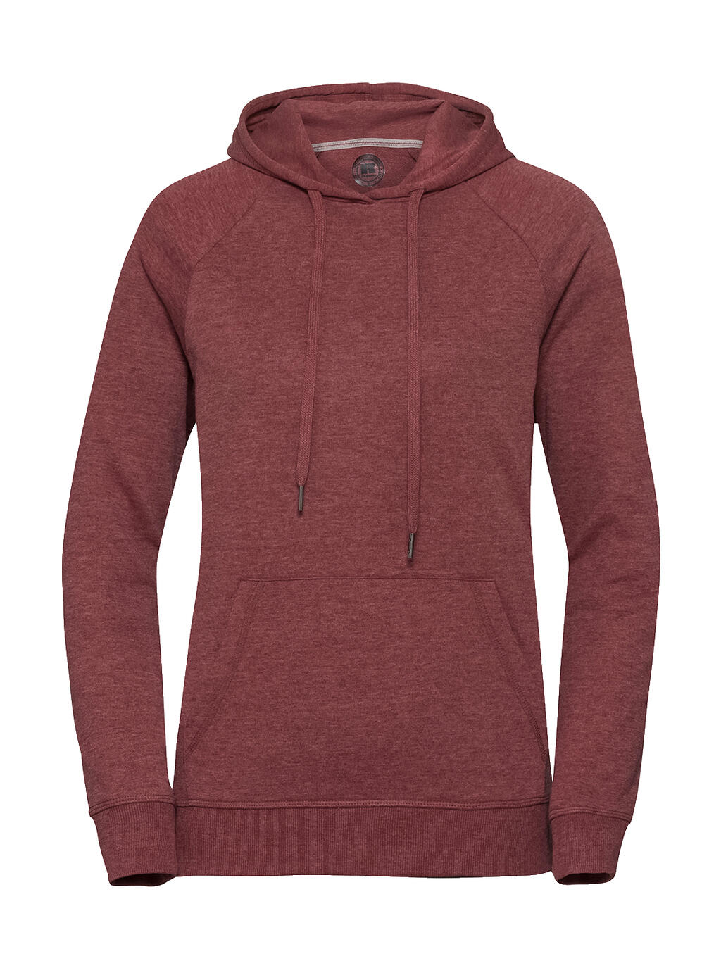 Dames HD French Terry Hoodie - MM - Kastanjebruine Mergel
