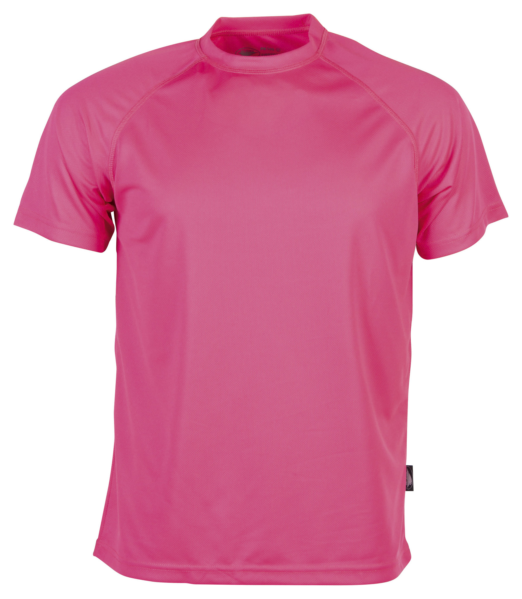 Firstee sportjersey met ronde hals en korte mouwen - PK - Fluorescerend roze