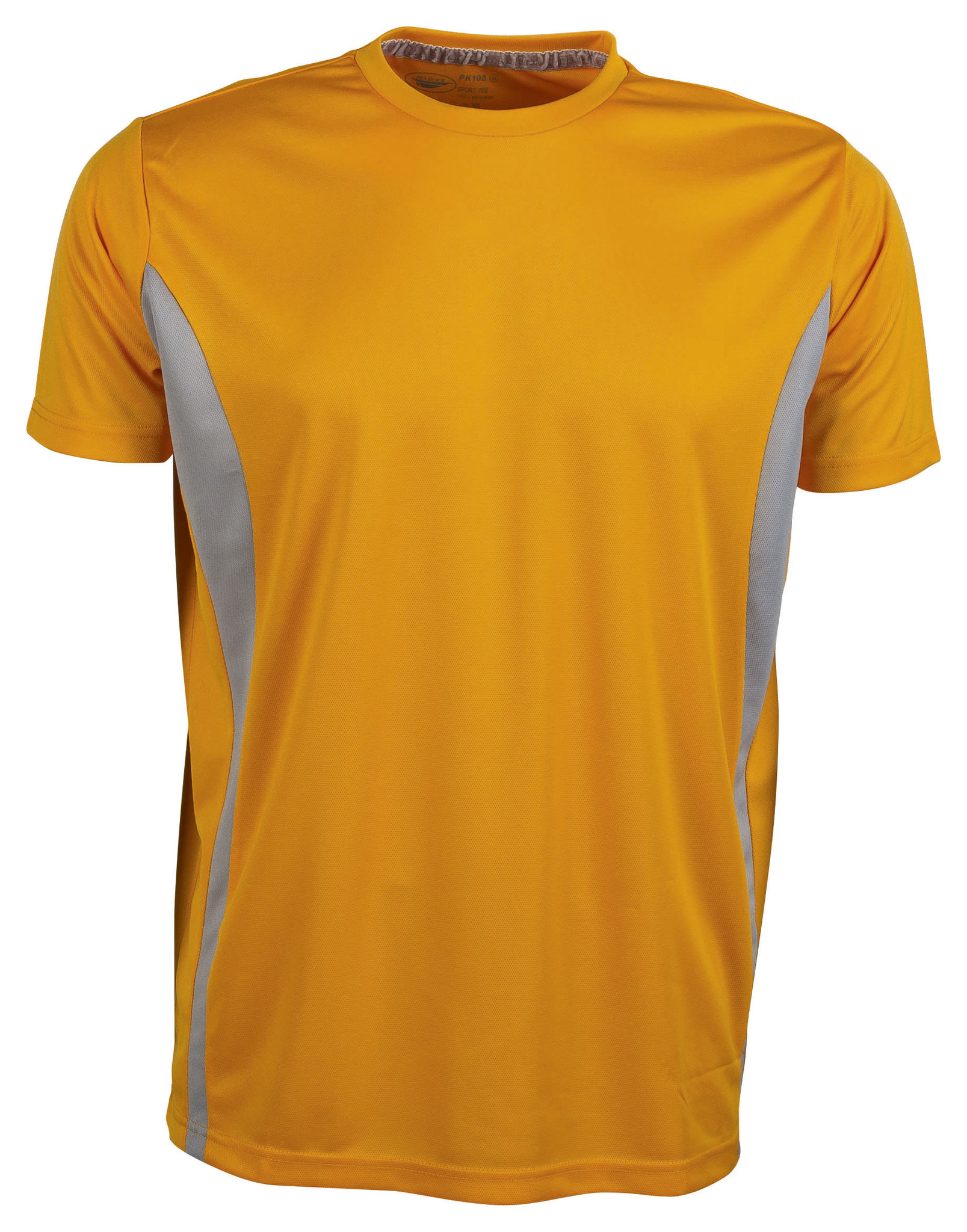 Sport T-shirt met contrasterende korte mouwen - OR - Oranje