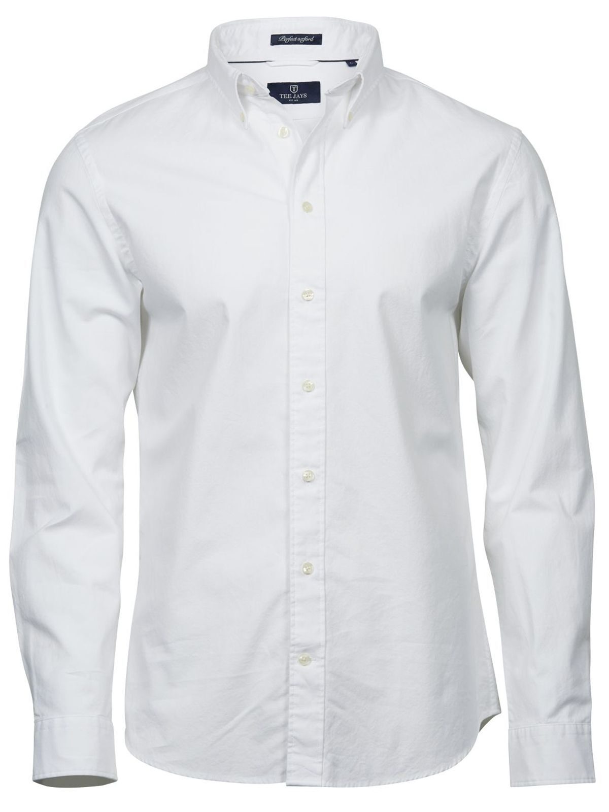 Perfect Oxford overhemd voor heren - WHT - Wit
