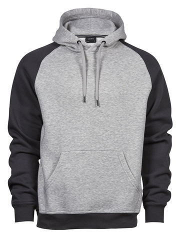 Tweekleurige hoodie - 159 - Heide