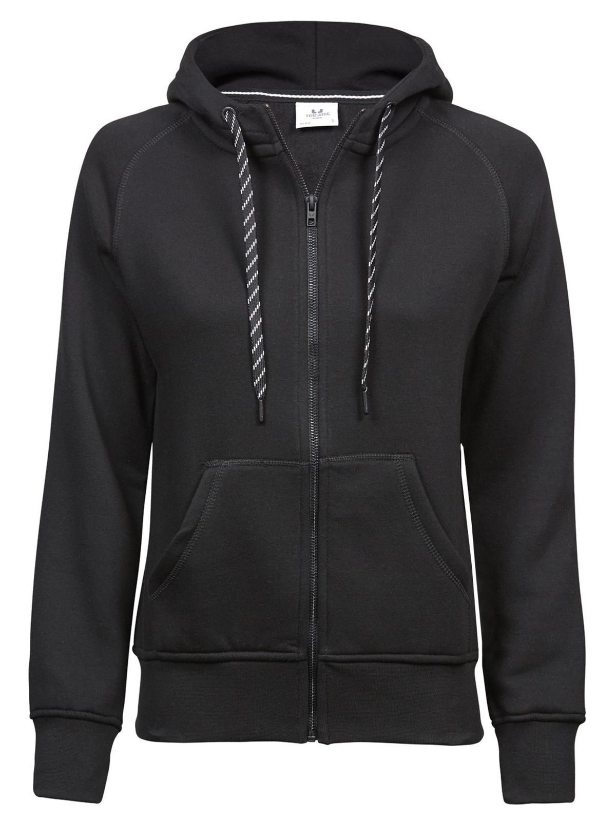Women´s Fashion Full Zip Hood - BLK - Black
