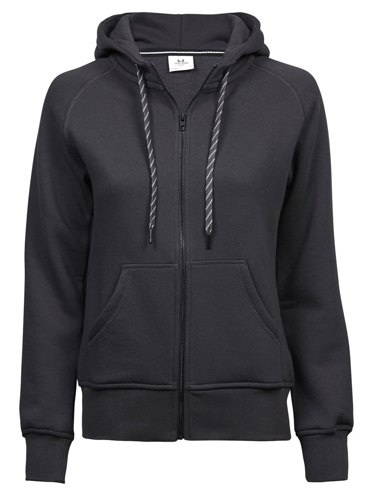 Women´s Fashion Full Zip Hood - Dark Grey