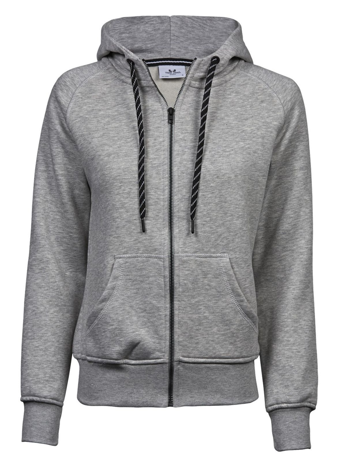 Women´s Fashion Full Zip Hood - Heather Grey